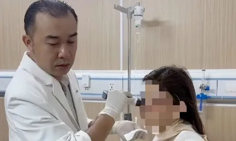 Sau một năm tiêm filler, người phụ nữ bị hoại tử mặt nặng nề