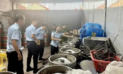 Công an điều tra vụ sản xuất bia hơi giả mạo nhãn hiệu
