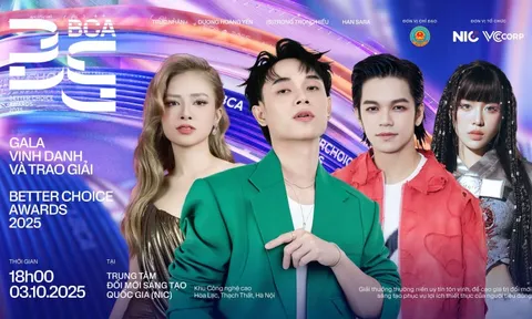 Hé lộ dàn nghệ sĩ biểu diễn tại Gala Better Choice Awards 2025, hứa hẹn là bữa tiệc âm thanh - công nghệ bùng nổ cuối năm nay