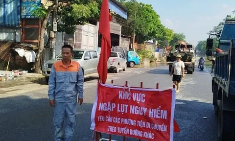 Phương án phân luồng qua các vị trí ngập trên Quốc lộ 3 đoạn thuộc Hà Nội