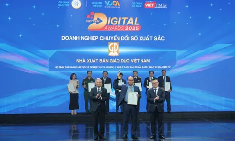 Nhà xuất bản Giáo dục Việt Nam đoạt giải “Doanh nghiệp, đơn vị sự nghiệp chuyển đổi số xuất sắc”