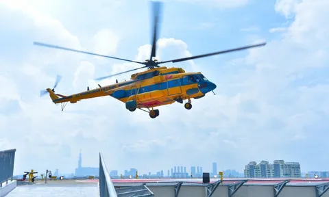 Một bệnh viện sở hữu 2 sân bay trực thăng cấp cứu đường không