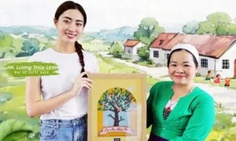 Hoa hậu Lương Thùy Linh tiếp tục đồng hành, tri ân thầy cô nơi biên giới hải đảo