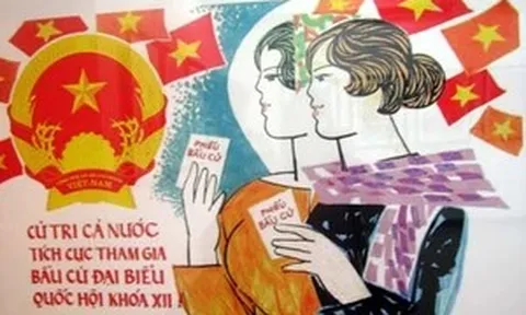 Triển lãm tranh cổ động tấm lớn kỷ niệm 80 năm Ngày Tổng tuyển cử đầu tiên