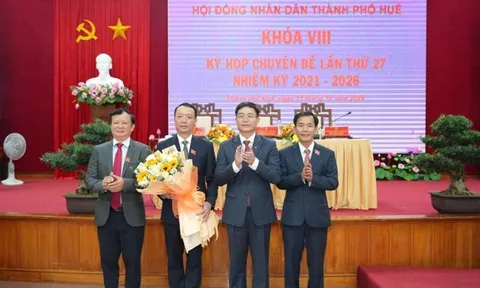 Ông Phan Thiên Định được bầu giữ chức Chủ tịch UBND Tp.Huế