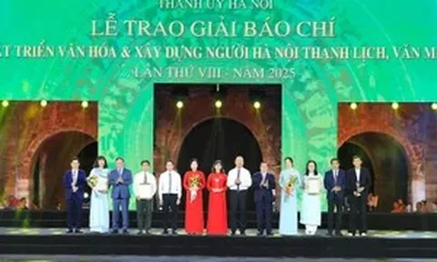 33 tác phẩm đoạt Giải báo chí văn hóa và xây dựng người Hà Nội thanh lịch