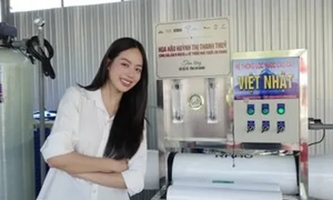 Hoa hậu Thanh Thủy mở rộng dự án, góp phần giải quyết bài toán thiếu nước sạch