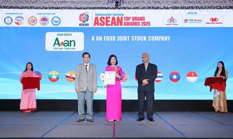 Gạo Sạch Aan xuất sắc đạt Top 10 Thương hiệu Uy tín hàng đầu ASEAN 2025