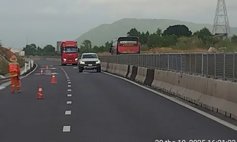 Nước rút, khôi phục lưu thông phương tiện trên cao tốc Vĩnh Hảo-Phan Thiết