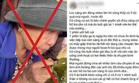 Sự thật về thông tin cụ bà nhịn đói nhiều ngày giữa mưa lũ ở Đà Nẵng