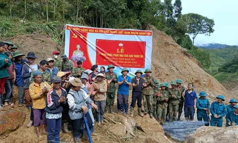 Quảng Ngãi: Hơn 2.000 người khắc phục sạt lở, mở đường đến vùng trồng sâm Ngọc Linh