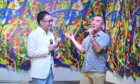 Nhà sưu tầm Phan Minh Thông 'bén duyên' cùng họa sĩ Đặng Phương Việt trong triển lãm 'Họa Cá'