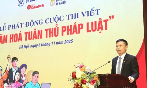Phát động cuộc thi viết 'Văn hóa tuân thủ pháp luật' hướng tới xã hội thượng tôn pháp luật