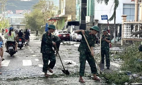 CHÙM ẢNH: Gia Lai khẩn trương ổn định cuộc sống người dân sau bão số 13