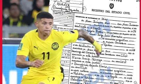 Thêm cầu thủ Argentina nhập tịch Malaysia bị tung bằng chứng gian dối