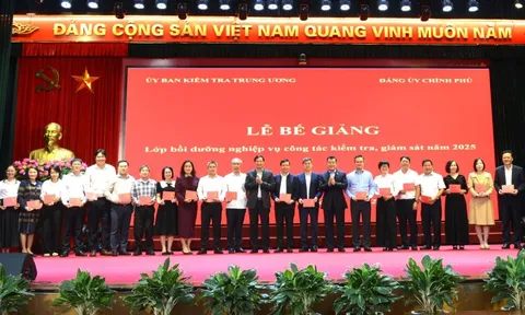 Bế mạc lớp bồi dưỡng nghiệp vụ chuyên sâu về công tác kiểm tra, giám sát năm 2025