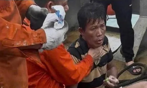 Một trong ba người mất tích ở Lý Sơn được tàu hàng cứu sống