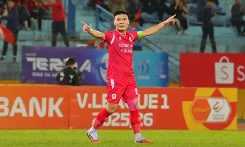 Nguyễn Quang Hải "out trình" khi đội Công an Hà Nội thắng đậm Hà Tĩnh