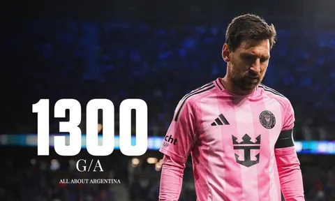 Messi ghi 1 bàn, lập hat-trick kiến tạo để đạt "con số không tưởng