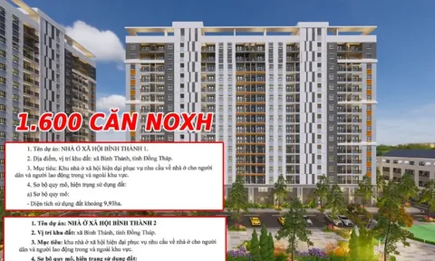 Đồng Tháp công bố thông tin 2 dự án nhà ở xã hội quy mô hơn 1.600 căn