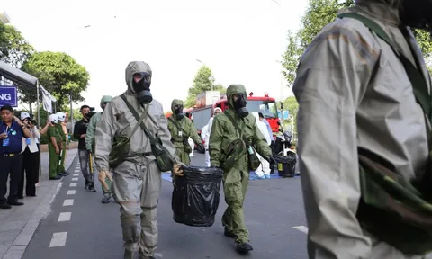 Khoảnh khắc đáng chú ý trong buổi diễn tập ứng phó sự cố phóng xạ ở Tp.HCM