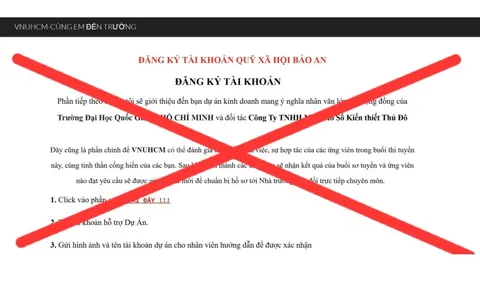 ĐHQG TPHCM thông báo khẩn cảnh báo tình trạng mạo danh