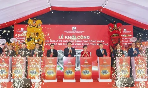 Công nhân Phú Thọ có thêm cơ hội an cư với 559 căn nhà ở xã hội vừa khởi công