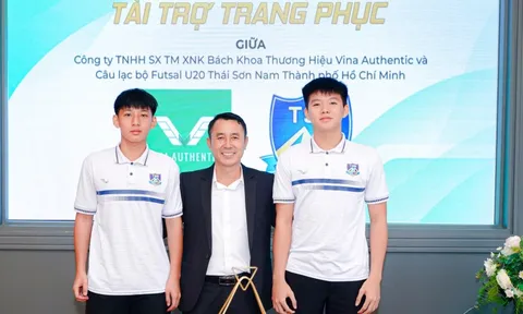 Đội trẻ Thái Sơn Nam ra mắt nhà tài trợ trang phục thi đấu