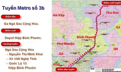Thông tin mới nhất về tuyến metro số 3 An Hạ - Hiệp Bình Phước