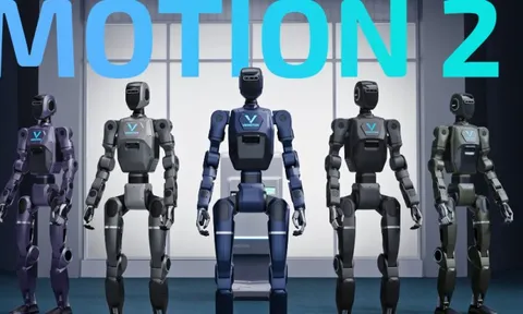 Tỷ phú Phạm Nhật Vượng ra mắt robot “Made in Vietnam”: tự sạc pin, đi lại, nâng vật nặng như con người