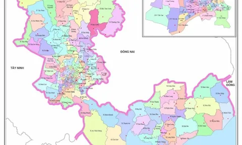 TP.HCM lập bản đồ hành chính 168 cấp xã SAU SÁP NHẬP