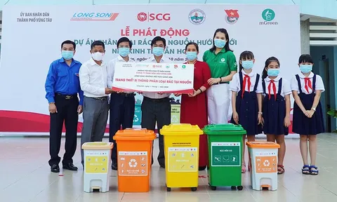 Thế hệ trẻ tham gia thử thách phân loại rác cùng Tập đoàn SCG và Cty Hóa dầu Long Sơn