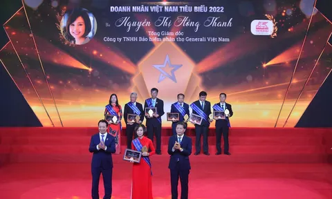 Tổng Giám đốc Generali Việt Nam được vinh danh “Doanh nhân Việt Nam tiêu biểu 2022”