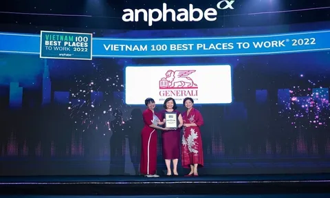Generali tiếp tục được vinh danh là một trong những nơi làm việc tốt nhất Việt Nam