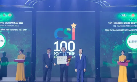 Herbalife Việt Nam được vinh danh top 100 Doanh nghiệp Bền vững Việt Nam năm 2022