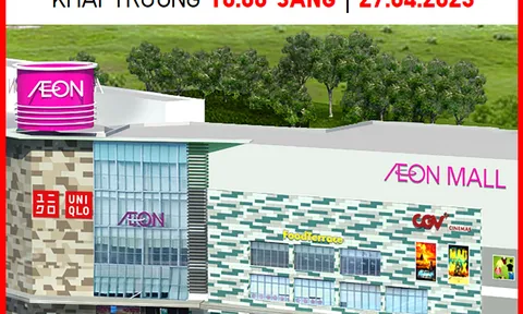 Cửa hàng UNIQLO AEON MALL Tân Phú CELADON chính thức khai trương từ ngày 27/4