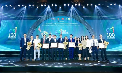 SCG và 6 công ty thành viên được vinh danh Top 100 Doanh nghiệp Bền vững năm 2023