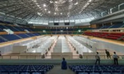 Hình ảnh bệnh viện dã chiến tại Đà Nẵng sau 3 ngày thi công