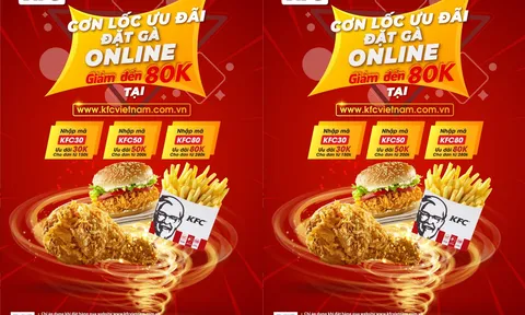 Cơn lốc ưu đãi – Đặt gà online cùng KFC