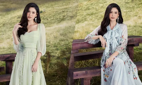 Trương Quỳnh Anh hóa quý cô mùa Thu trong BST Floral Garden của Neva