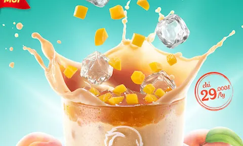 PEACHAA – Trà Sữa Đào thanh mát “mới” từ KFC