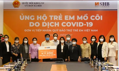 Chia sẻ yêu thương: SHB ủng hộ 1.600 trẻ em mồ côi do đại dịch Covid-19
