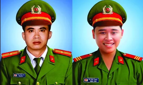 Thăng cấp bậc hàm cho hai chiến sĩ hy sinh khi làm nhiệm vụ