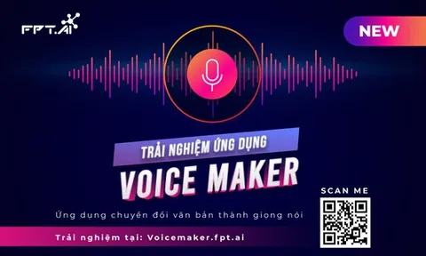 5 giây chuyển đổi văn bản thành giọng nói với ứng dụng Voice Maker