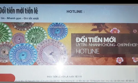 Rầm rộ dịch vụ đổi tiền lẻ, tiền mới