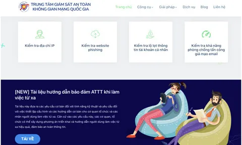 Ra mắt website hỗ trợ đảm bảo an toàn thông tin khi làm việc từ xa