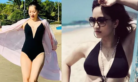 Vóc dáng gợi cảm của Khánh Thi ở tuổi U40 sau 2 lần sinh nở