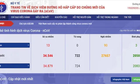 Bộ Y tế ra mắt trang điện tử và app về dịch bệnh nCoV