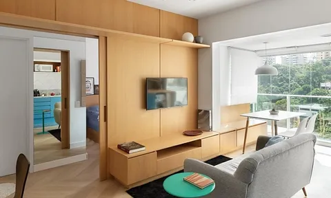 Thiết kế nội thất thông minh trong căn hộ 36m2