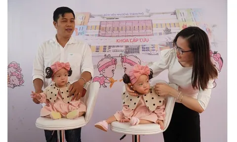 Cặp song sinh Trúc Nhi - Diệu Nhi khỏe mạnh, xuất viện